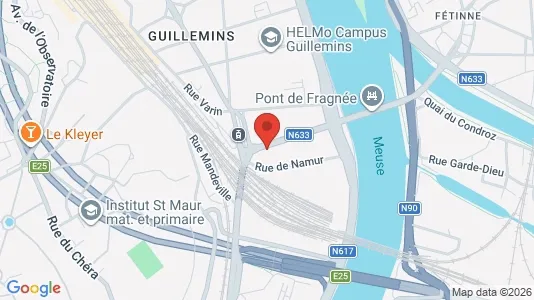 Apartments for rent i Luik - kort over placeringen