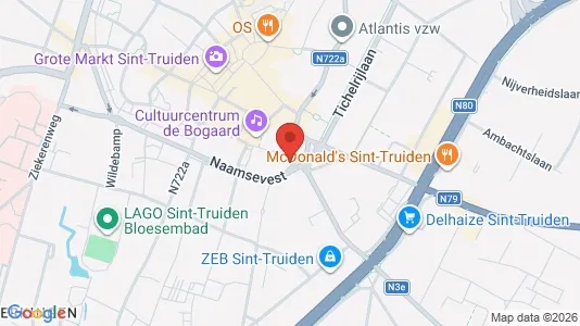 Apartments for rent i Sint-Truiden - kort over placeringen