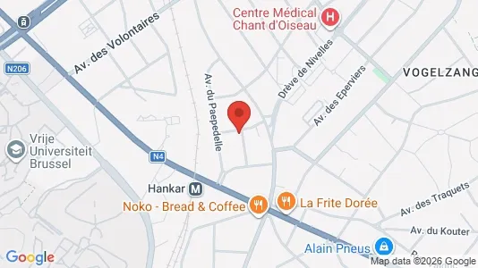Apartments for rent i Brussels Oudergem - kort over placeringen