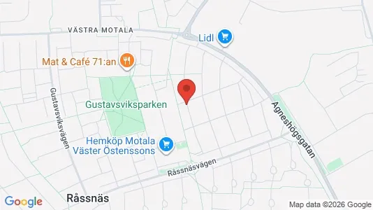 Apartments for rent i Motala - kort over placeringen