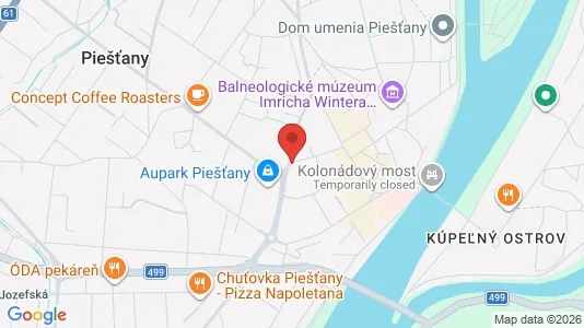 Apartments for rent i Piešťany - kort over placeringen