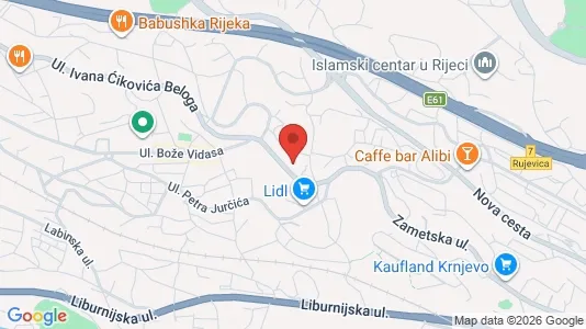 Apartments for rent i Rijeka - kort over placeringen