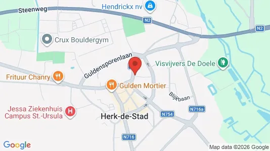 Apartments for rent i Herk-de-Stad - kort over placeringen