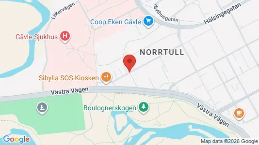 Apartments for rent i Gävle - kort over placeringen