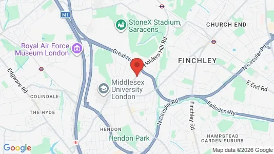 Apartments for rent i London NW4 - kort over placeringen