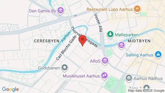 Apartments for rent i Aarhus C - kort over placeringen