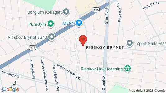 Apartments for rent i Risskov - kort over placeringen