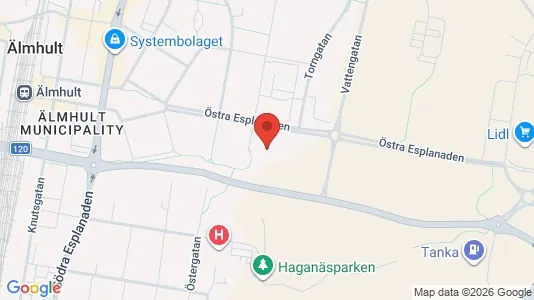 Apartments for rent i Älmhult - kort over placeringen