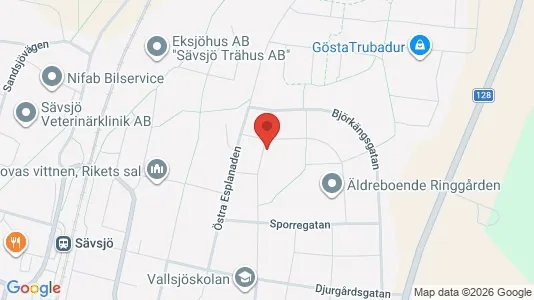 Apartments for rent i Sävsjö - kort over placeringen