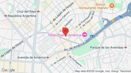 Apartments for rent i Madrid Chamartín - kort over placeringen