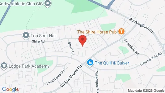 Apartments for rent i Corby - Northamptonshire - kort over placeringen