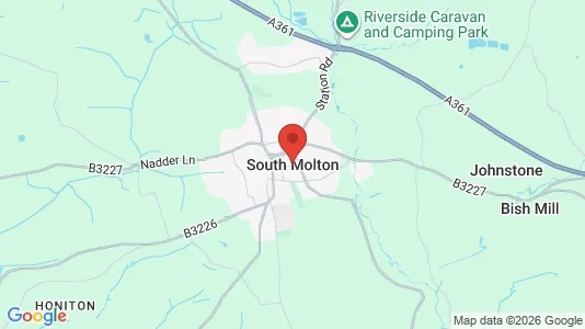 Apartments for rent i South Molton - Devon - kort over placeringen
