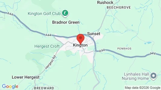 Apartments for rent i Kington - Herefordshire - kort over placeringen