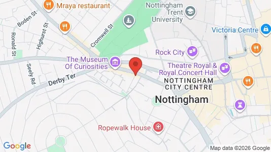 Apartments for rent i Nottingham - Nottinghamshire - kort over placeringen