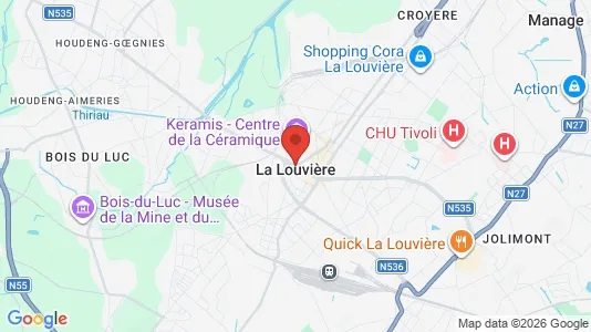 Apartments for rent i La Louvière - kort over placeringen