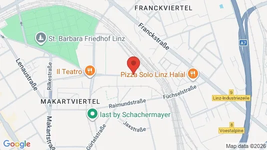 Apartments for rent i Leonding - kort over placeringen