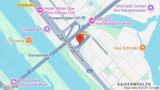 Apartments for rent i Vienna Donaustadt - kort over placeringen