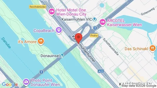 Apartments for rent i Vienna Donaustadt - kort over placeringen