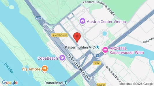 Apartments for rent i Vienna Donaustadt - kort over placeringen