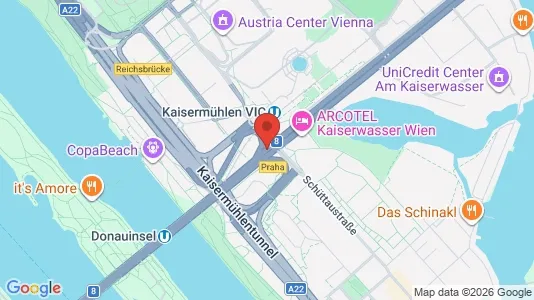 Apartments for rent i Vienna Donaustadt - kort over placeringen
