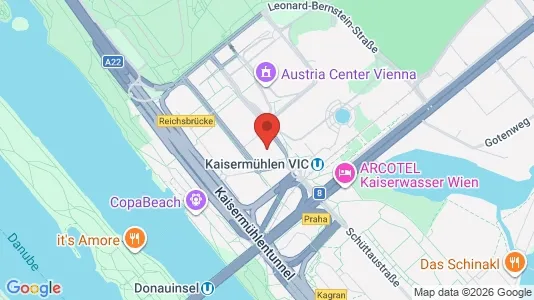 Apartments for rent i Vienna Donaustadt - kort over placeringen