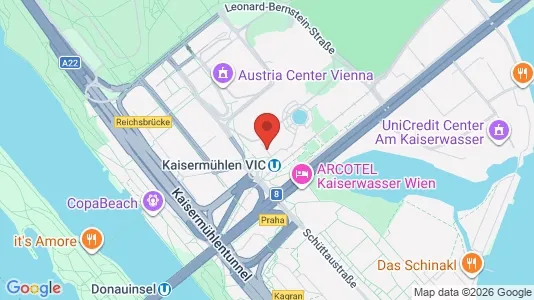Apartments for rent i Vienna Donaustadt - kort over placeringen