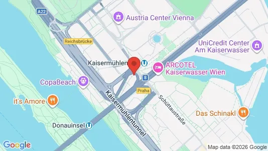 Apartments for rent i Vienna Donaustadt - kort over placeringen