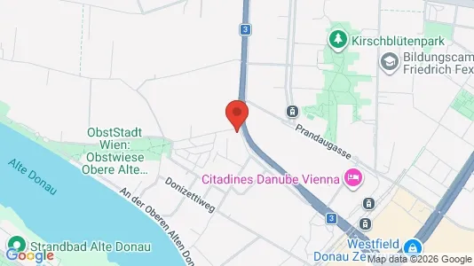 Apartments for rent i Vienna Floridsdorf - kort over placeringen