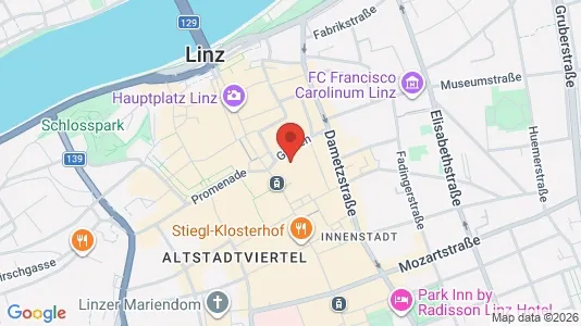 Apartments for rent i Leonding - kort over placeringen