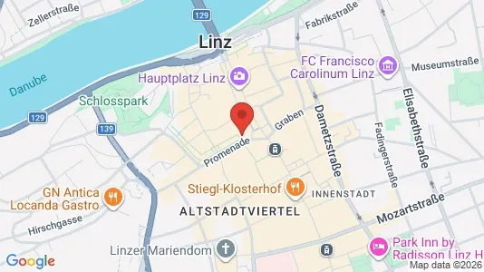 Apartments for rent i Leonding - kort over placeringen