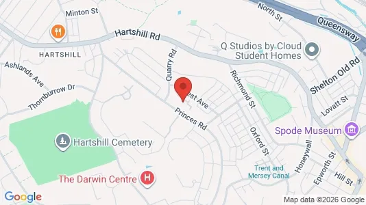 Apartments for rent i Stoke-on-Trent - Staffordshire - kort over placeringen