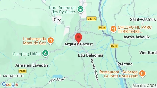 Apartments for rent i Argelès-Gazost - kort over placeringen