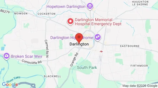 Apartments for rent i Darlington - County Durham - kort over placeringen