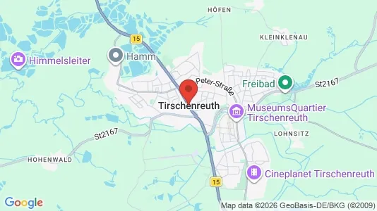 Apartments for rent i Tirschenreuth - kort over placeringen