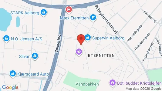 Apartments for rent i Aalborg Center - kort over placeringen