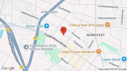 Apartments for rent i Copenhagen NV - kort over placeringen