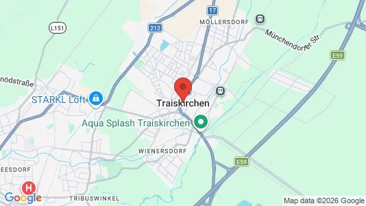 Apartments for rent i Traiskirchen - kort over placeringen