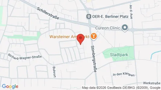 Apartments for rent i Recklinghausen - kort over placeringen