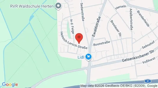 Apartments for rent i Recklinghausen - kort over placeringen