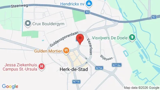 Apartments for rent i Herk-de-Stad - kort over placeringen