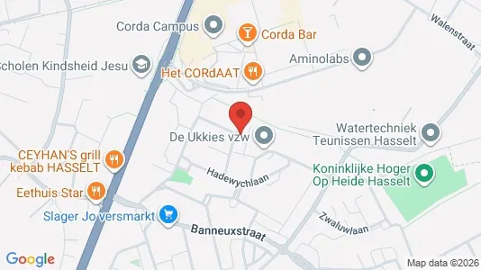 Apartments for rent i Hasselt - kort over placeringen