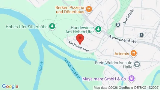 Apartments for rent i Halle (Saale) - kort over placeringen