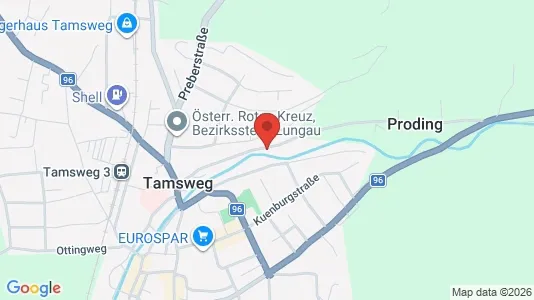 Apartments for rent i Tamsweg - kort over placeringen