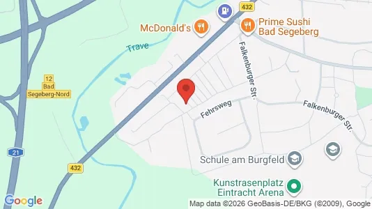 Apartments for rent i Segeberg - kort over placeringen