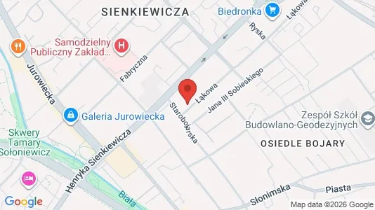 Apartments for rent i Białystok - kort over placeringen