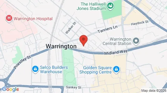 Apartments for rent i Warrington - Cheshire - kort over placeringen