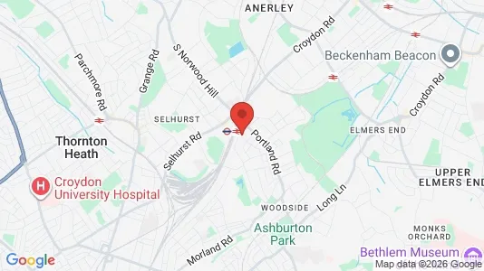 Apartments for rent i London SE25 - kort over placeringen