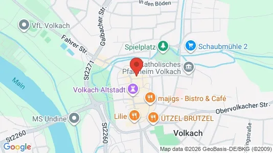 Apartments for rent i Kitzingen - kort over placeringen