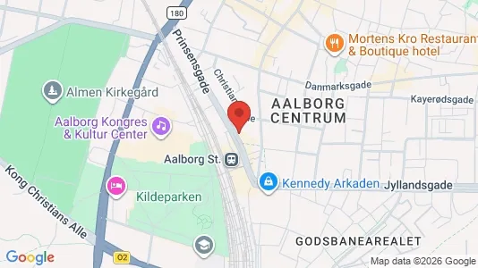 Apartments for rent i Aalborg Center - kort over placeringen