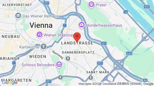 Apartments for rent i Vienna Landstraße - kort over placeringen